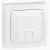LEGRAND Oteo RJ 45 ISDN informatikai csatlakozóaljzat, 8 érintkezős, negyedfordulatos bekötéssel, gyors bekötési technikával, fehér RAL 9010