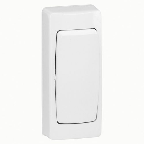 LEGRAND-086084 Oteo keskeny váltó- vagy egypólusú kapcsoló kerettel 10 A, fehér