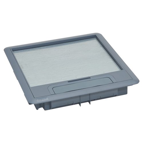 LEGRAND-088002 Műanyag fedél 16/24 modulos standard padlódobozhoz, max. 8mm burkolattal
