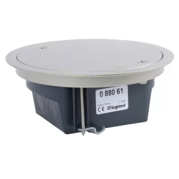   LEGRAND-088061 IP66-os padlódoboz, levehető fedővel, rozsdamentes acél borítással, 4 modul befogadására