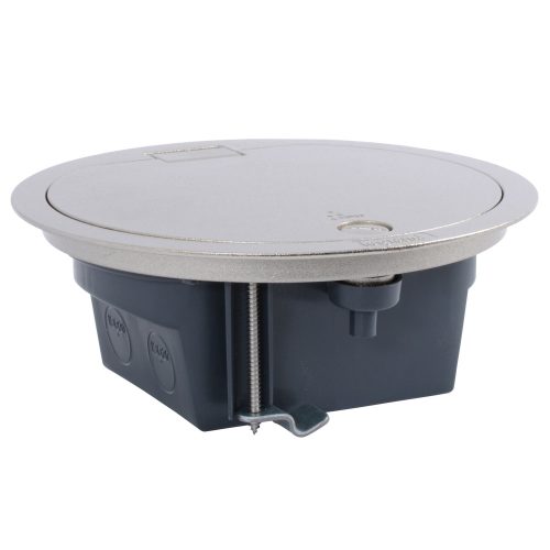 LEGRAND-088064 IP66-os padlódoboz, felhajtható fedővel, rozsdamentes acél borítással, 4 modul befogadására