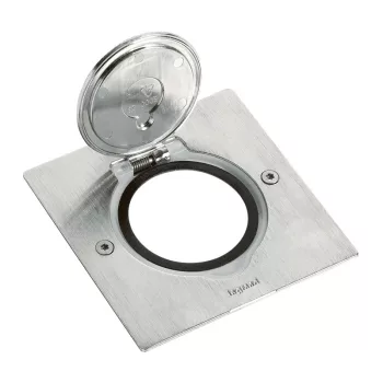   LEGRAND-089700 Mini négyzetes padlódoboz csatlakozóaljzathoz, rozsdamentes acél