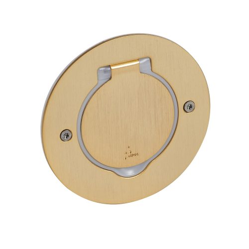 LEGRAND-089711 Mini kerek padlódoboz csatlakozóaljzathoz, csiszolt aranyszínű