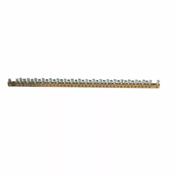   LEGRAND-134005 PractiboxS csavarral rögzíthető csupasz sárgaréz PE elosztókapocs, 40 kötési pont, 20x16mm² + 20x10mm²; Icc=6 kA
