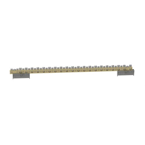 LEGRAND-134015 PractiboxS csavarral rögzíthető csupasz sárgaréz N elosztókapocs, 40 kötési pont, 20x16mm² + 20x10mm²; Icc=6 kA