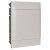 LEGRAND-135162 PractiboxS 2 sor 12 modul, gipszkartonba süllyeszthető kiselosztó(850°C), fehér ajtóval, védőföld és nulla elosztókapoccsal