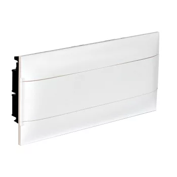   LEGRAND-137165 PractiboxS 1 sor 22 modul, gipszkartonba süllyeszthető kiselosztó(850°C), fehér ajtóval, védőföld és nulla elosztókapoccsal