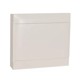   LEGRAND-137207 PractiboxS 2 sor 18 modul, falon kívüli kiselosztó(650°C), fehér ajtóval, védőföld és nulla elosztókapoccsal
