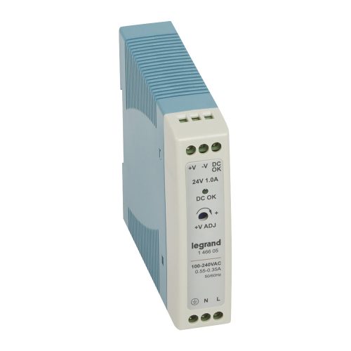 LEGRAND-146605 Legrand tápegység 24W 100-240/24V= kapcsolóüzemű stabilizált