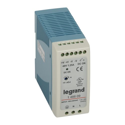 LEGRAND-146609 - Legrand tápegység 60W 100-240/48V= kapcsolóüzemű stabilizált
