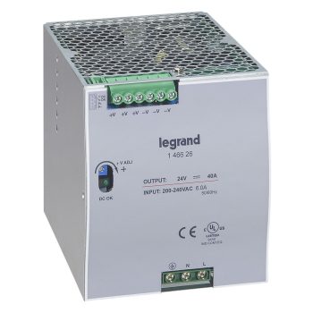   LEGRAND-146626 Legrand tápegység 960VA 115-230/24V= kapcsolóüzemű stabilizált