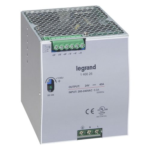 LEGRAND-146626 Legrand tápegység 960VA 115-230/24V= kapcsolóüzemű stabilizált