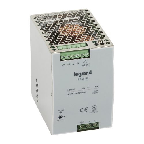 LEGRAND-146684 Legrand tápegység 480W 200-500/48V= kapcsolóüzemű stabilizált