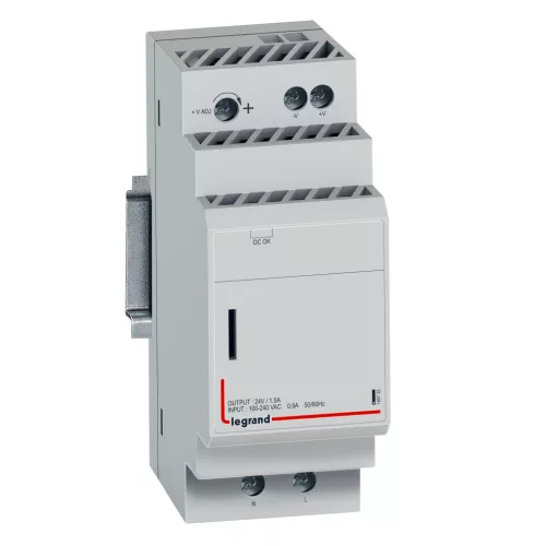 LEGRAND-146722 Egyfázisú kapcsoló üzemű tápegység - 36 W - 100-240V~ / 24V =
