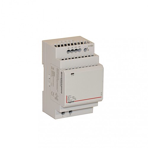 LEGRAND-146723 Lexic Egyfázisú kapcsolóüzemű tápegység - 60 W - 100-240V~ / 24V = - 2,5 A