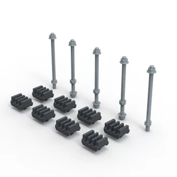   LEGRAND-339936 XL3 S 4000 gyűjtősíntartó készlet lapos réz sínhez 50x5-63x5mm