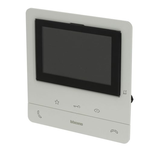 LEGRAND-344652 Bticino 2 vezetékes (SCS buszos) kaputelefon kiegészítő: Classe100 V16B - video beltéri egység Basic