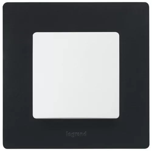 LEGRAND-397051 Niloé egyes keret, onyx fekete