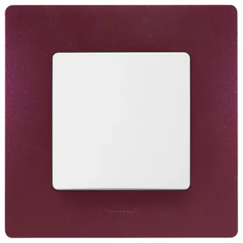 LEGRAND-397081 Niloé egyes keret, padlizsán lila