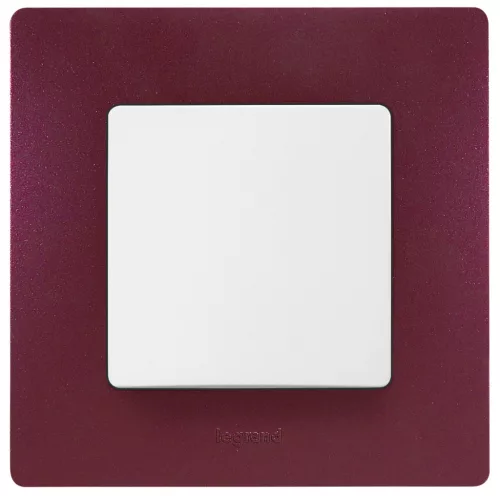 LEGRAND-397081 Niloé egyes keret, padlizsán lila