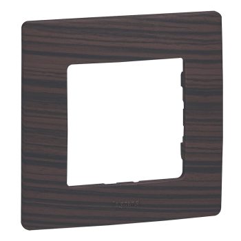 LEGRAND-397091 Niloé egyes keret, sötét fa dekor