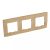 LEGRAND-397097 Niloé hármas keret, világos fa dekor
