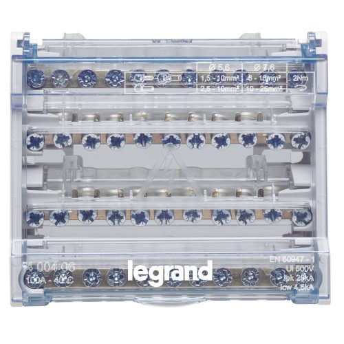 LEGRAND-400406 Lexic moduláris elosztóblokk 4P 100A 6M