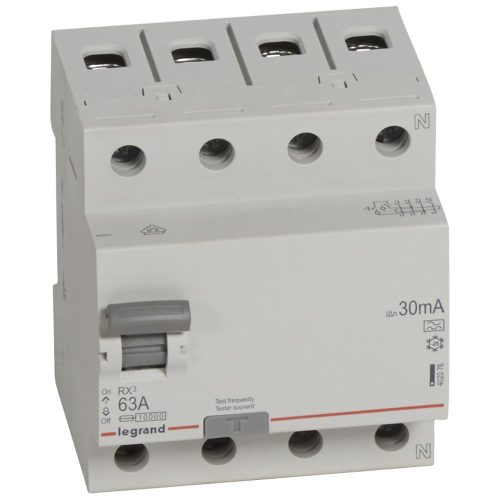 LEGRAND-402076 RX3 áram-védőkapcsoló 4P 63A A 30MA