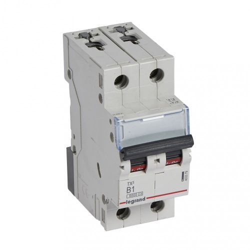 LEGRAND-403379 TX3 kismegszakító 2P B1 6000A/6kA BIC