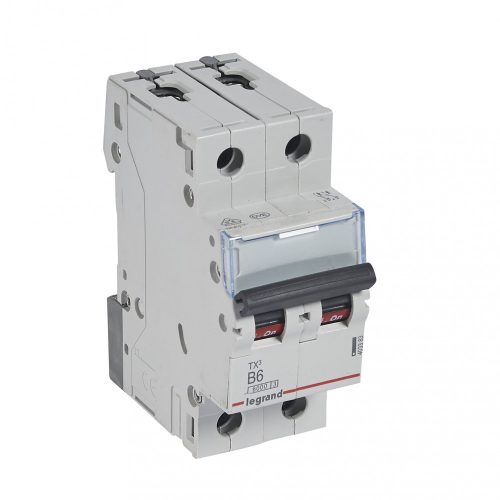 LEGRAND-403383 TX3 kismegszakító 2P B6 6000A/6kA BIC