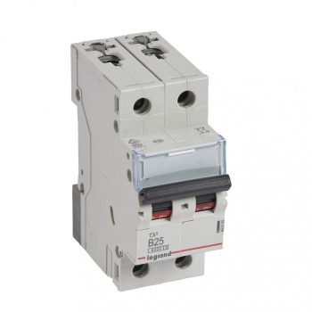 LEGRAND-403389 TX3 kismegszakító 2P B25 6000A/6kA BIC