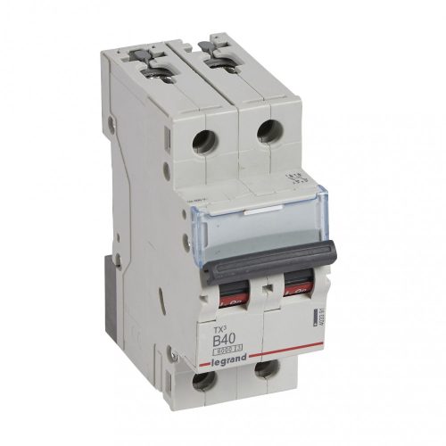 LEGRAND-403391 TX3 kismegszakító 2P B40 6000A/6kA BIC