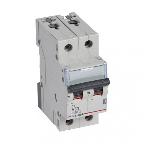 LEGRAND-403392 TX3 kismegszakító 2P B50 6000A/6kA BIC