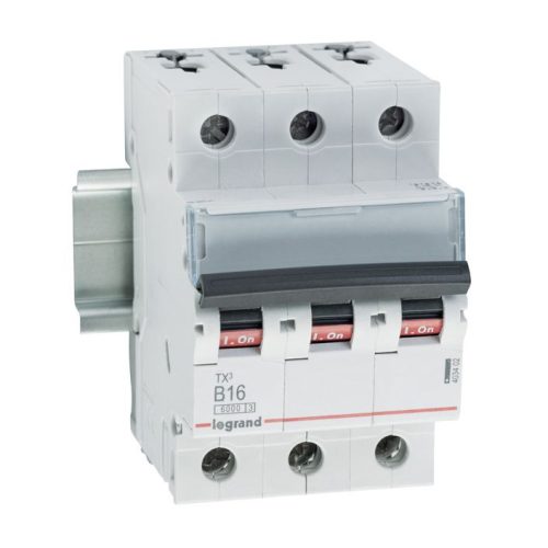 LEGRAND-403402 TX3 kismegszakító 3P B16 6000A/6kA BIC