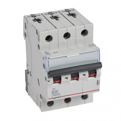 LEGRAND-403403 TX3 kismegszakító 3P B20 6000A/6kA BIC