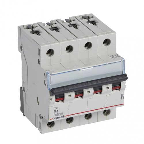 LEGRAND-403412 TX3 kismegszakító 4P B4 6000A/6kA BIC
