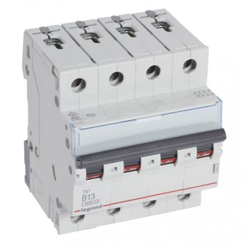 LEGRAND-403416 TX3 kismegszakító 4P B13 6000A/6kA BIC