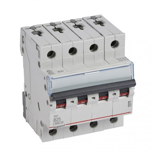 LEGRAND-403419 TX3 kismegszakító 4P B25 6000A/6kA BIC