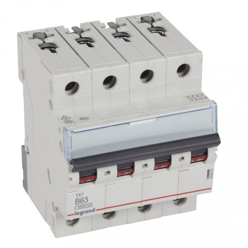LEGRAND-403423 TX3 kismegszakító 4P B63 6000A/6kA BIC