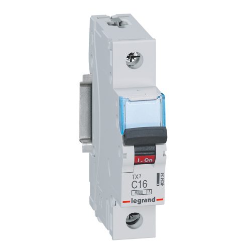 LEGRAND-403434 TX3 kismegszakító 1P C16 6000A/6kA BIC