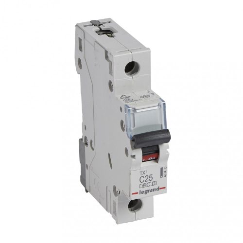 LEGRAND-403436 TX3 kismegszakító 1P C25 6000A/6kA BIC