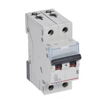 LEGRAND-403521 TX3 kismegszakító 2P C2 6000A/6kA BIC