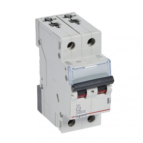 LEGRAND-403521 TX3 kismegszakító 2P C2 6000A/6kA BIC