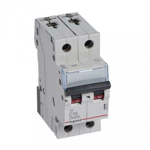 LEGRAND-403526 TX3 kismegszakító 2P C10 6000A/6kA BIC