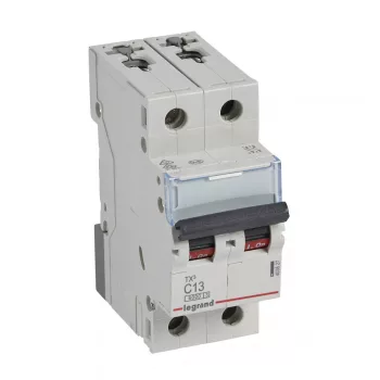 LEGRAND-403527 TX3 kismegszakító 2P C13 6000A/6kA BIC