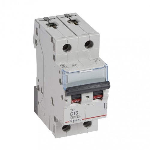 LEGRAND-403528 TX3 kismegszakító 2P C16 6000A/6kA BIC