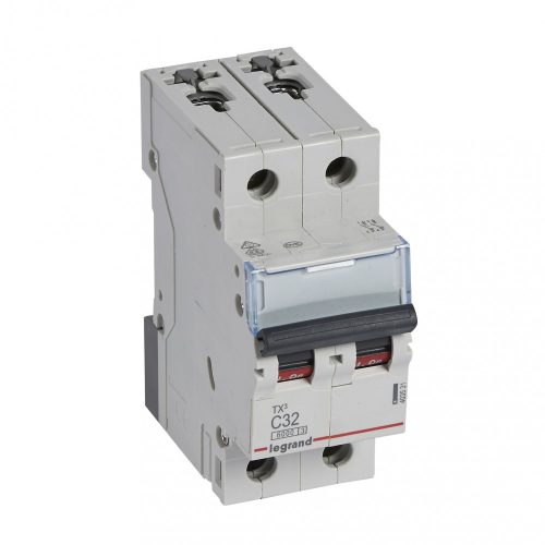 LEGRAND-403531 TX3 kismegszakító 2P C32 6000A/6kA BIC