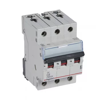 LEGRAND-403542 TX3 kismegszakító 3P C8 6000A/6kA BIC