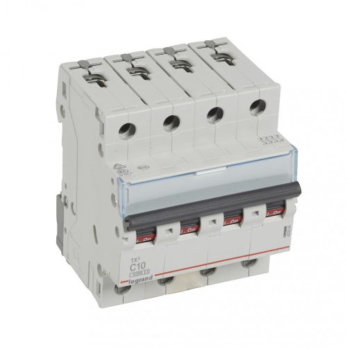 LEGRAND-403560 TX3 kismegszakító 4P C10 6000A/6kA BIC