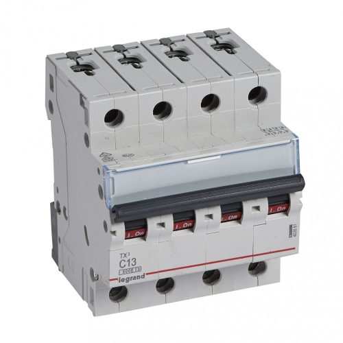 LEGRAND-403561 TX3 kismegszakító 4P C13 6000A/6kA BIC